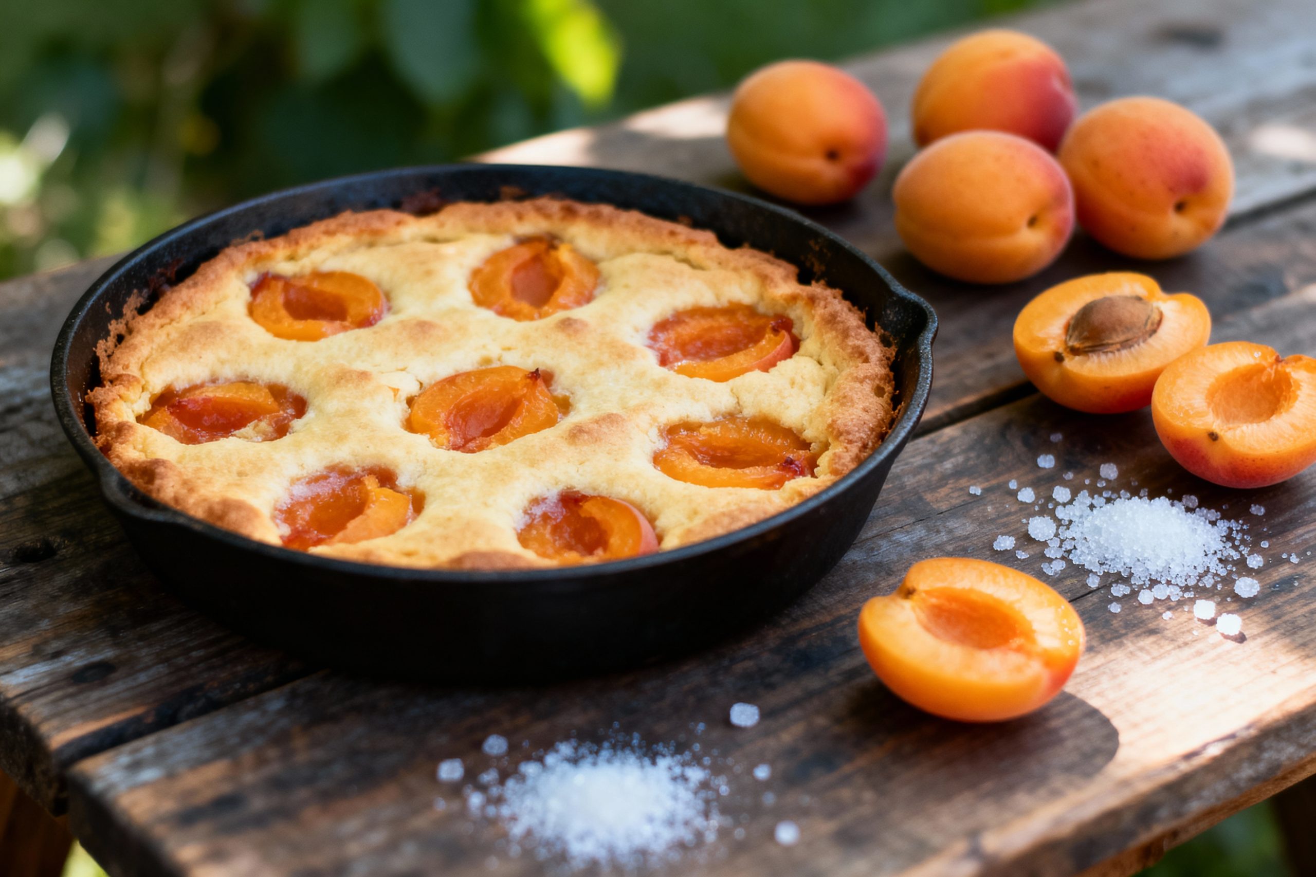 recette de grand-mère du clafoutis aux abricots