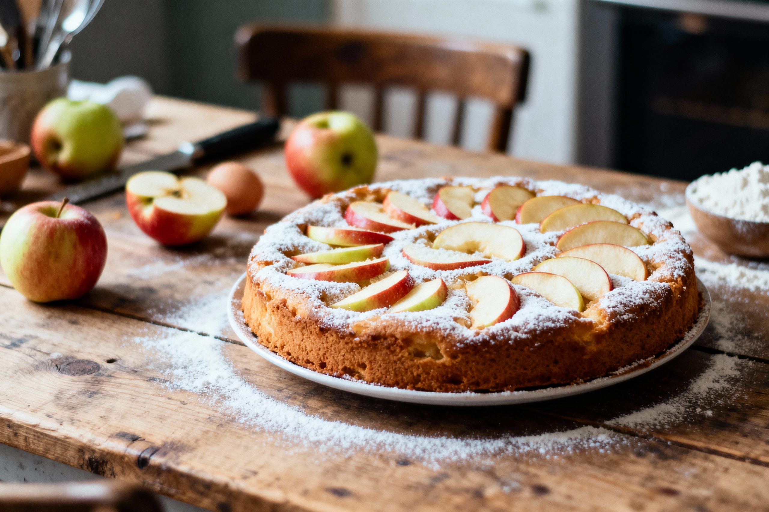 recette de grand-mère du gâteau aux pommes