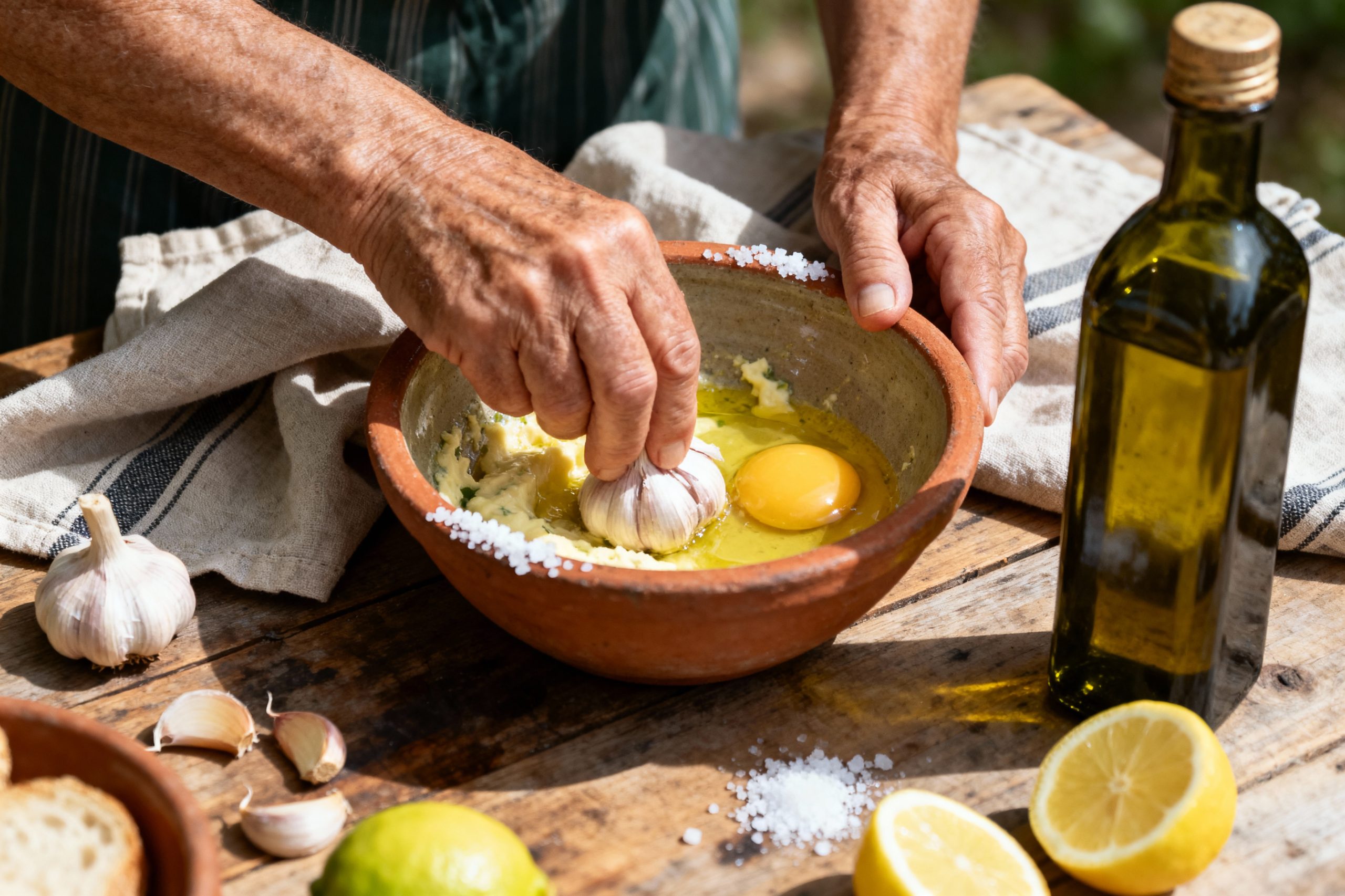 recette de l'aïoli façon grand-mère