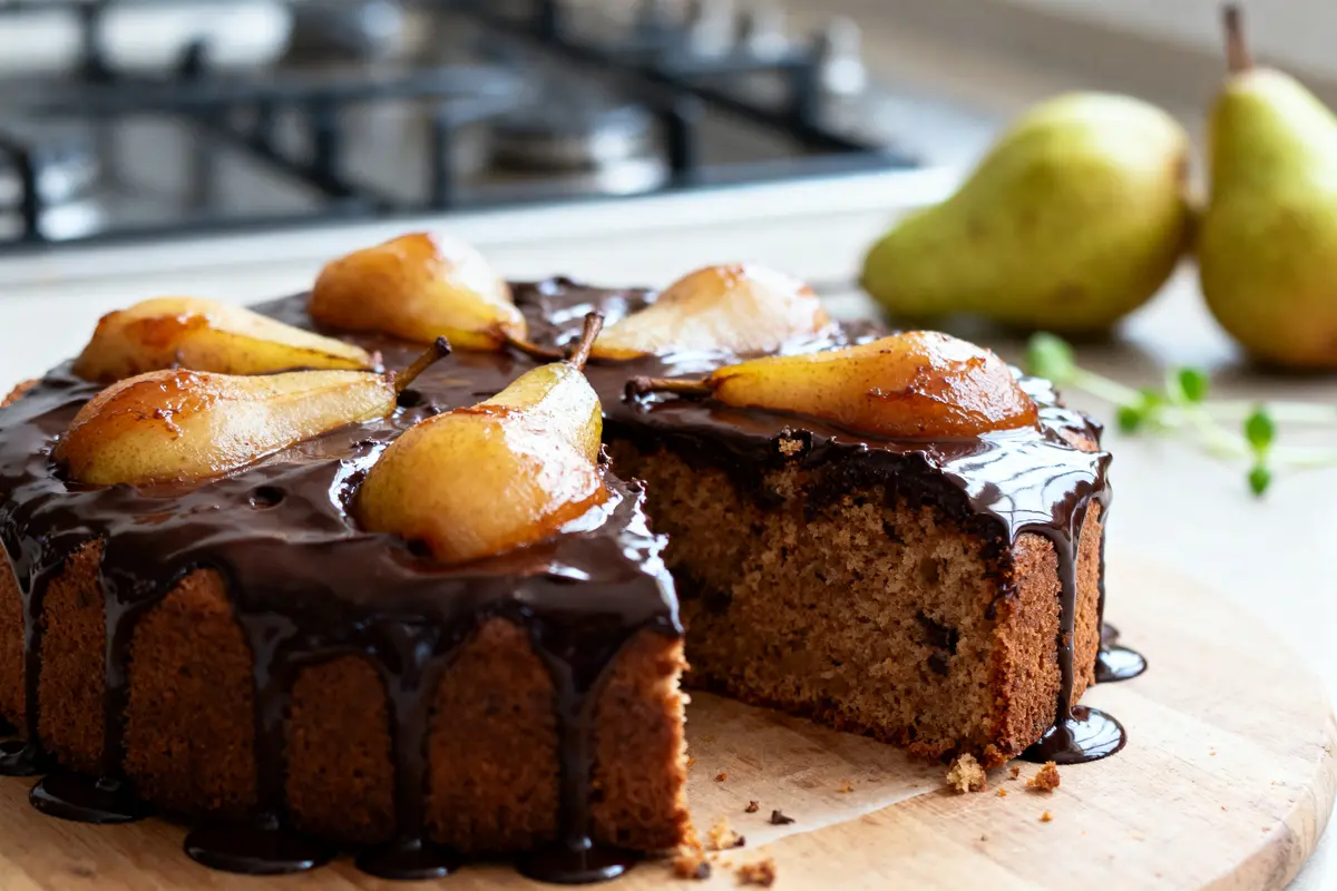 Recettes de gâteau poires chocolat : Moelleux et faciles