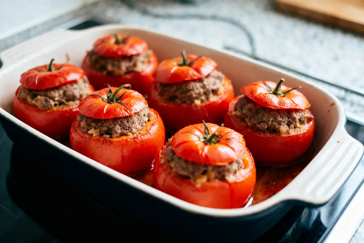 Temps de cuisson des tomates farcies à la viande : Astuces &amp; recette